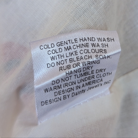 Dainty Jewells Floral Polka Dot Maxi Dress ¾ Sleeve Full Skirt Red Black White S - Picture 10 of 16